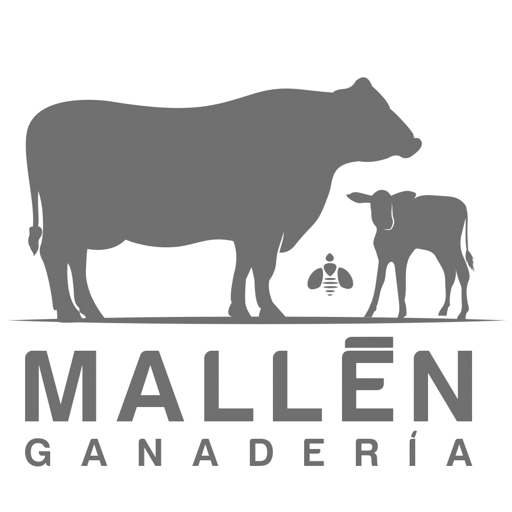 Logo MALLEN GANADERIA (gris)